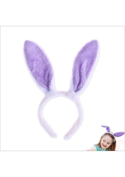 Tavşan Kulağı Pelüş Taç - Lila