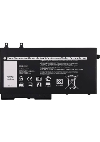 Dell ile Uyumlu Inspiron 7791 2-In-1 Versiyon P42E, P42E001 Batarya Pil - 3 Cell
