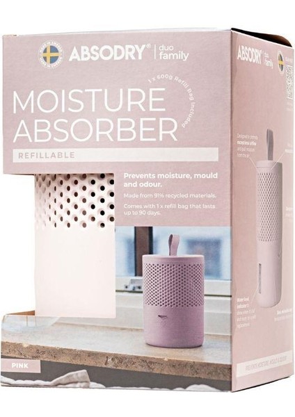 Absodry Duo Seri 6 Nem Tutucu Pembe Nem Alıcı, Rutubet Giderici, Korozyon Önleyici
