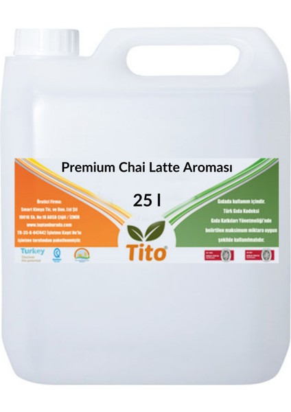 Premium Chai Latte Aroması 25 Litre