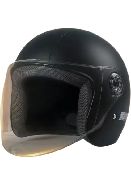 Kadın Erkek Açık Motosiklet Kaskı - Pembe (Yurt Dışından)