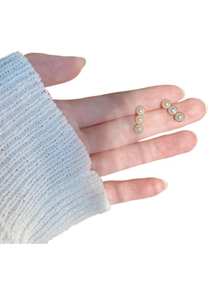 Şık ve Narin Saplama Küpeler (Yurt Dışından)