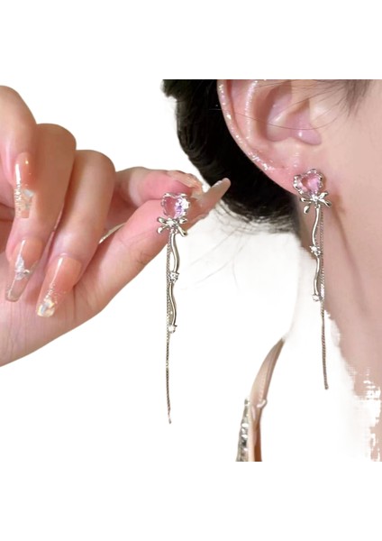 Şık ve Narin Saplama Küpeler (Yurt Dışından)