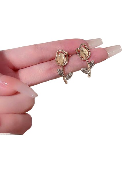 Şık ve Narin Saplama Küpeler (Yurt Dışından)