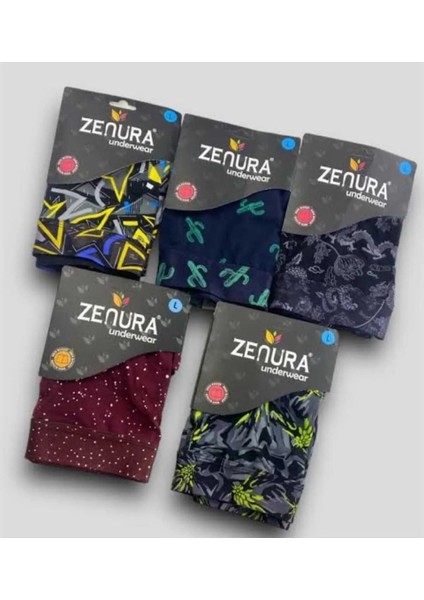 Beyazmartı Zenura Desenli Erkek Boxer 6 Adet