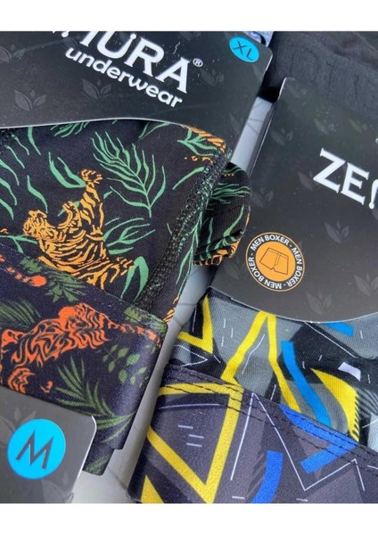 Beyazmartı Zenura Desenli Erkek Boxer 6 Adet