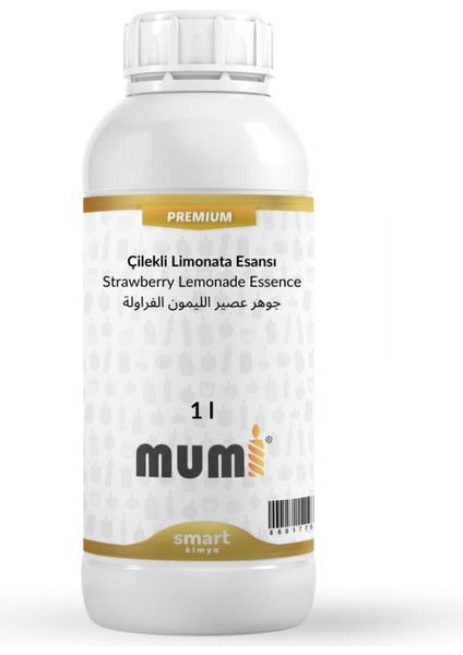 Premium Çilekli Limonata Mum Esansı 1 Litre