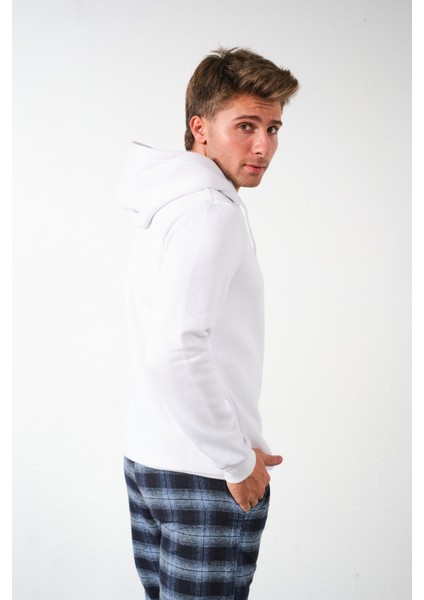 New York Baskılı Kapüşonlu Basic Geniş Kesim Erkek Içi Polarlı Erkek Sweatshirt fiyatları