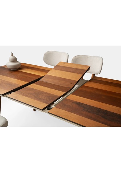 Çınar Ortadan Açılır Büyüyen Yemek Masası Ceviz 80x130cm modelleri
