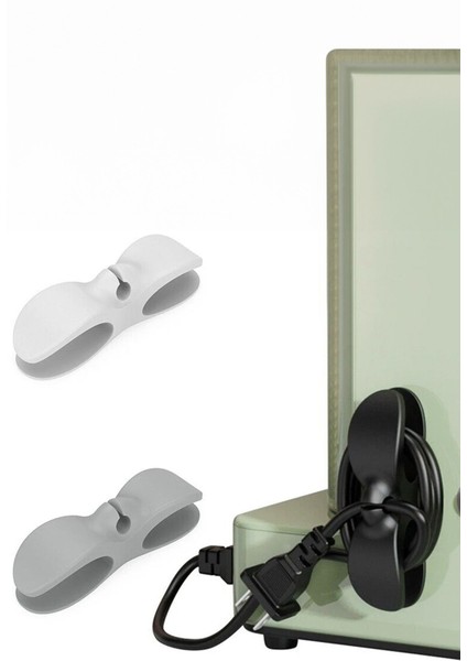 Çok Amaçlı Kablo Düzenleyici Sabitleyici 2 Adet Kablolarınızı Sabitleyin Yapışkanlı fiyatları