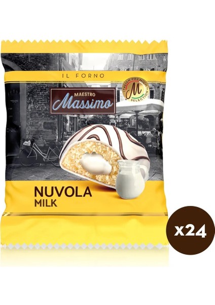 Nuvola Milky (Sütlü Kek) 45 gr 24 Adet (1 Kutu)