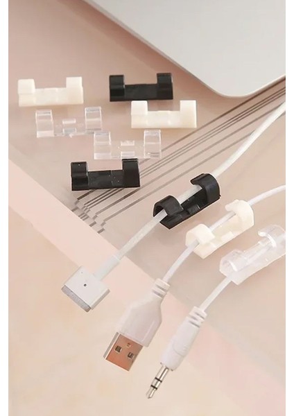 Şeffaf Kablo Düzenleyici 20'li Paket Şeffaf Yapışkanlı Organizer Şeffaf Kablo Düzenleyici fiyatları