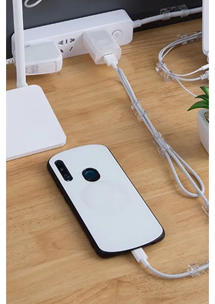 Şeffaf Kablo Düzenleyici 20'li Paket Şeffaf Yapışkanlı Organizer Şeffaf Kablo Düzenleyici fırsatları