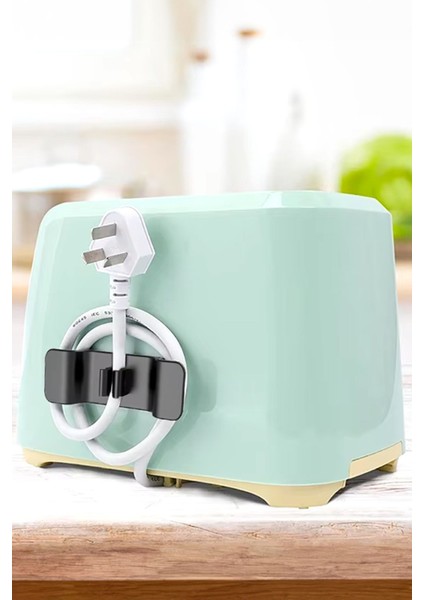 Yapışkanlı Kablo Toparlayıcı Plastik Her Yüzeye Yapıştırılabilir Kablo Düzenleyici