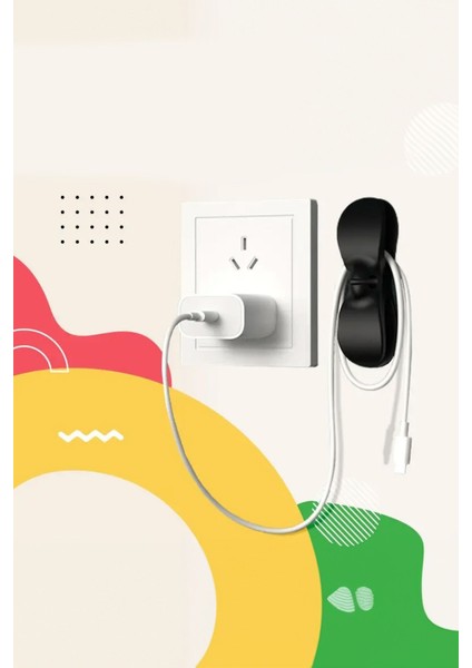 Çok Amaçlı Kablo Düzenleyici Sabitleyici 2 Adet Kablolarınızı Sabitleyin Yapışkanlı