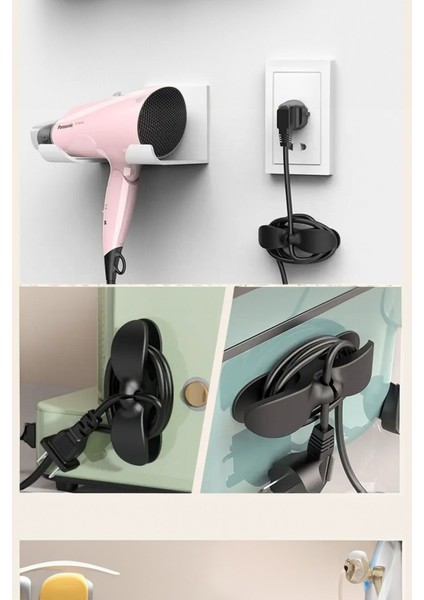 Çok Amaçlı Kablo Düzenleyici Sabitleyici 2 Adet Kablolarınızı Sabitleyin Yapışkanlı fırsatları