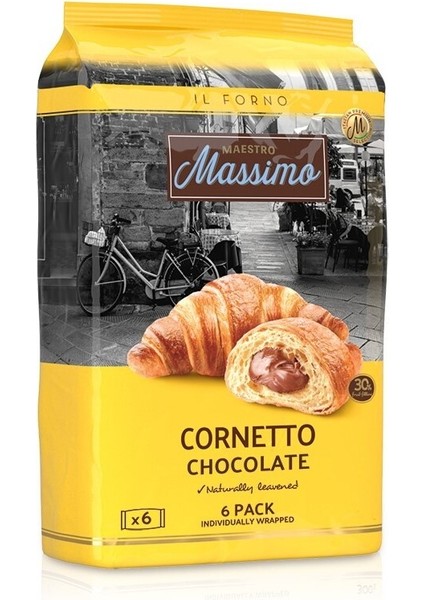 Cornetto Chocolate (Kruvasan Çikolatalı) 45 Gram 6 Adet (1 Kutu)