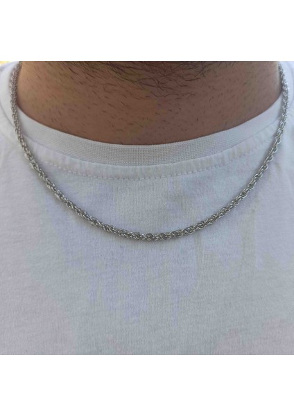 Burgu Model Çelik Erkek Kolye