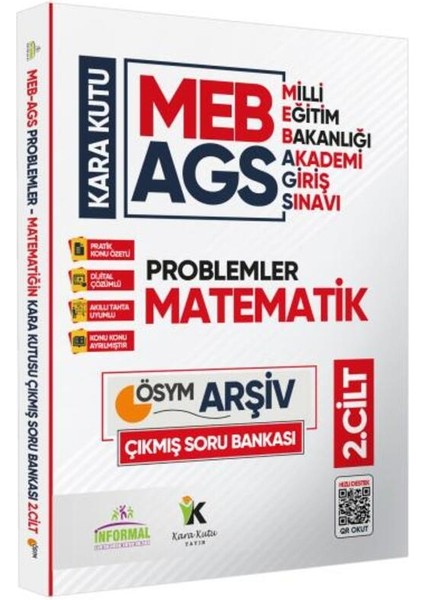 Meb Ags Matematik Kara Kutu 2.cilt En Kapsamlı Ösym Çıkmış Soru Bankası Konu Özetli Dijital Çözümlü
