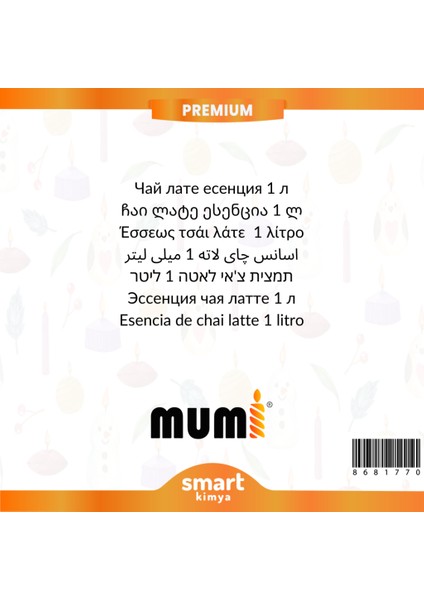 Premium Chai Latte Mum Esansı 1 Litre fiyatları