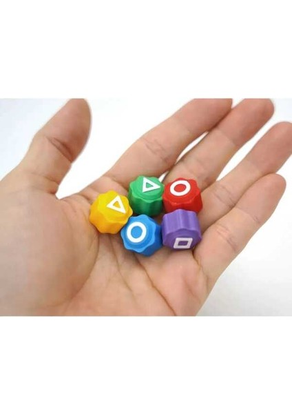 Squid Game Gonggi Beş Taş Oyun Seti, Özel Kutulu, Sesli ve Ağırlıklı Model