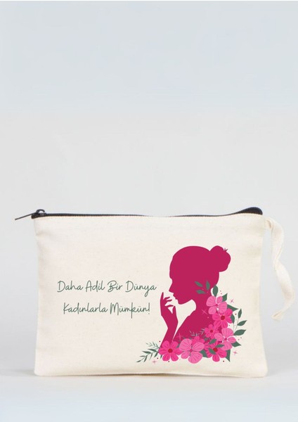Kadınlar Günü Temalı Clutch Çanta