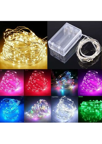 LED Işıklı Süsleme Paketi 2 Adet 4 Lü Masa Üstü Balon Standı 8 Adet Renkli Balon 2 Adet Peri LED