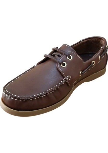 42702 Erkek Deri Casual Ayakkabı Kahve