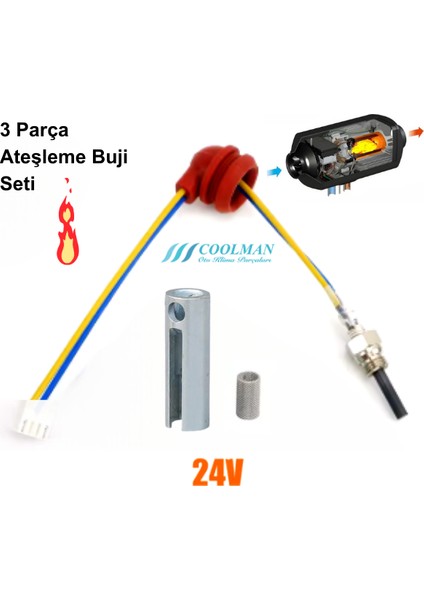 Webasto Ateşleme Buji Seti (12-24V)