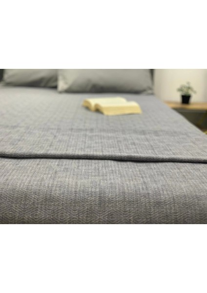 Nivemeshome Gri 160X230 Tek Pike Örtüsü Tek Kişilik