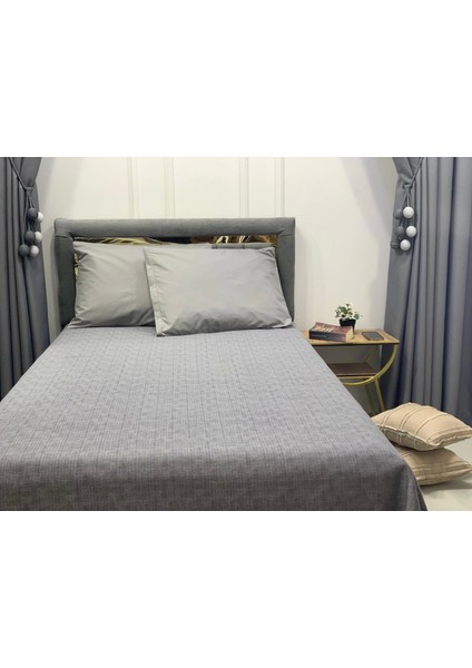 Nivemeshome Gri 160X230 Tek Pike Örtüsü Tek Kişilik