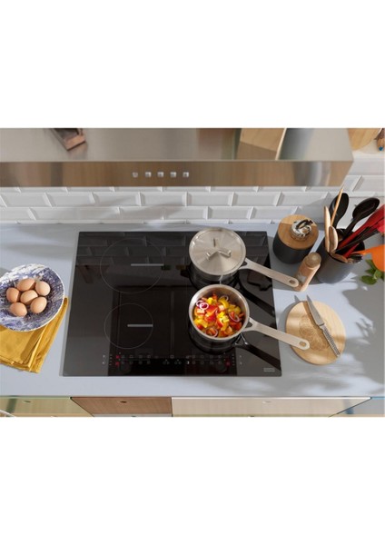 Siyah Cam Smart Fsm 65 cm 4 Gözlü Indiksiyonlu Ankastre Ocak (108.0606.108)