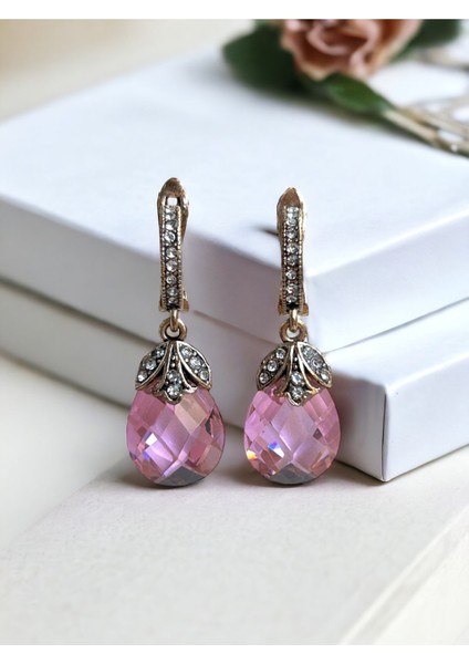 Mor Zirkon Taşlı Kedi Gözü Küpe fırsatları