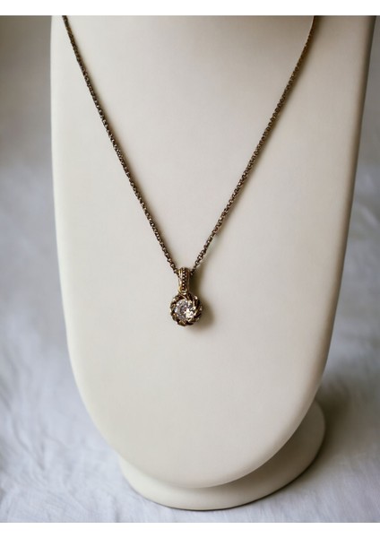 Zirkon Taşlı Sarmal Kolye fiyatları