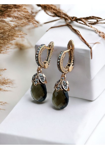 Mor Zirkon Taşlı Kedi Gözü Küpe fiyatları