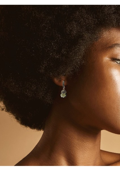 Mor Zirkon Taşlı Kedi Gözü Küpe indirimleri