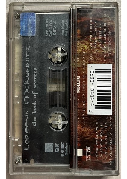 Loreena Mckennitt The Book Of Secrets Kaset (Orjnal Dönem Baskı Kaset)
