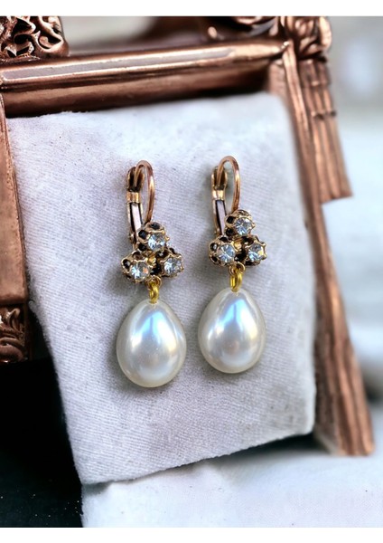 Krisal Taşlı Inci Sallantılı Küpe fiyatları