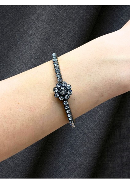 Zirkon Taşlı Papatya Kelepçe Bileklik modelleri