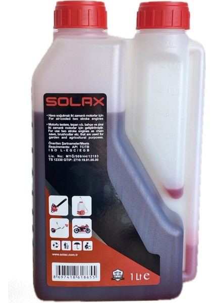 Solax 2T Ölçekli Yağ 1LT (Testere, Çim biçme, motosiklet) fiyatları