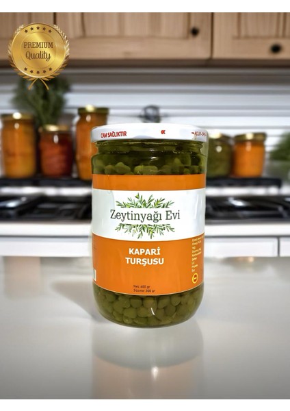 Özel Cam Şişe Kapari Turşusu 600 gr