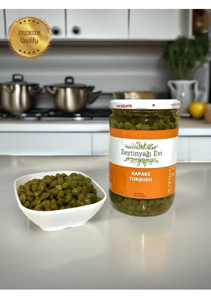 Özel Cam Şişe Kapari Turşusu 600 gr