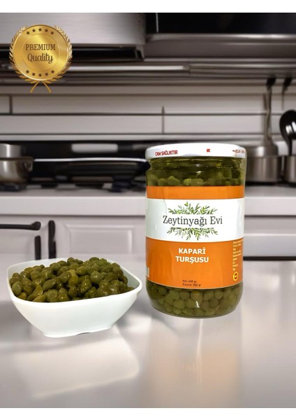 Özel Cam Şişe Kapari Turşusu 600 gr