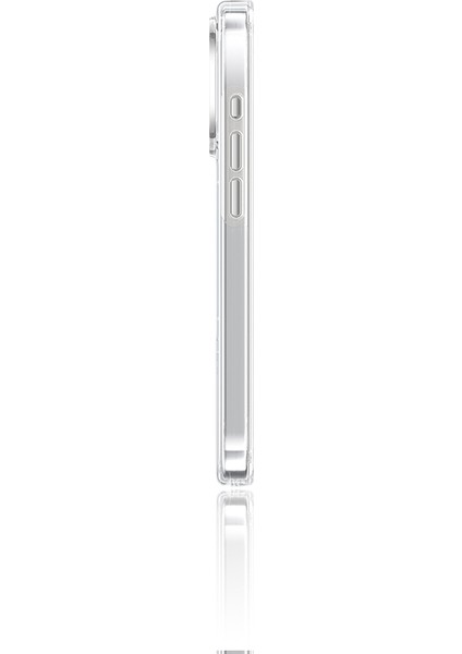 iPhone 16 Pro Max Kılıf Magsafe Şarj Özellikli Standlı Dancing Streamer Serisi Kapak Beyaz