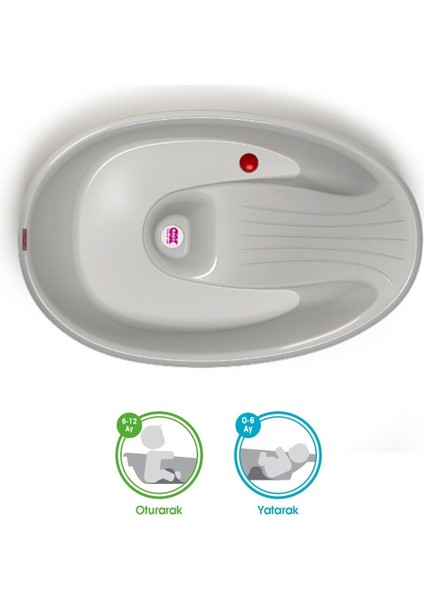 Bella Çift Yönlü Banyo Küveti 0-12 ay / Gri