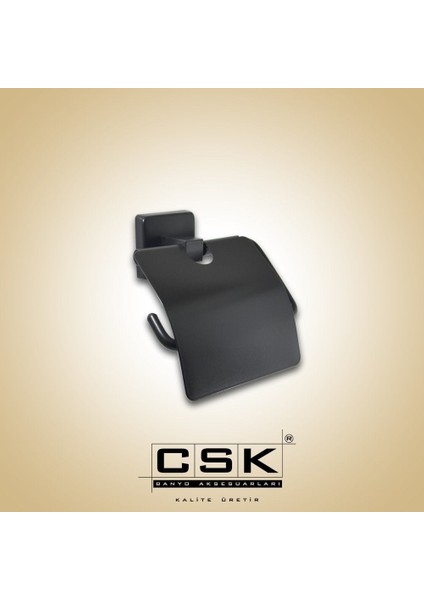 Mat Siyah Aksu Kapaklı Kağıtlık (CSK/AKS12405)