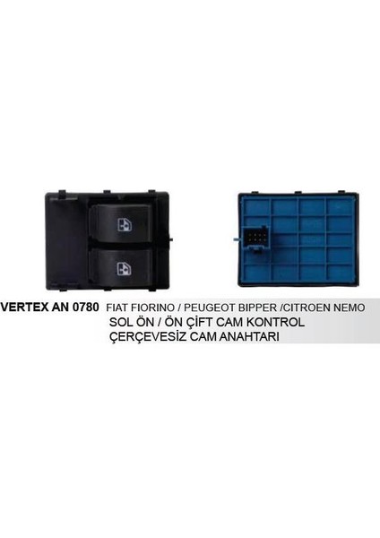 Cam Kaldırma Anahtarı Çiftli Sol Doblo 3 2010+ Fiorino Bipper Nemo 735461275 AN-0780 Dodo
