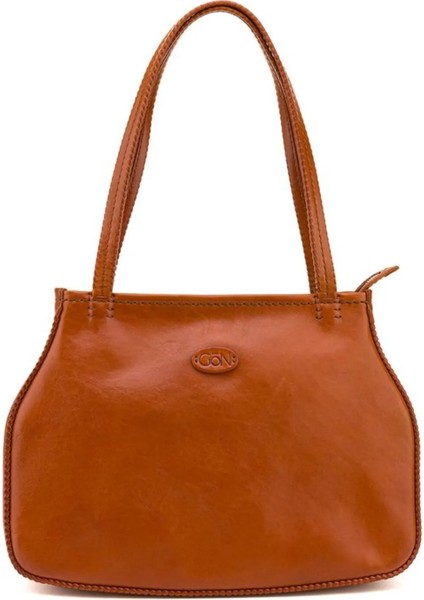 Gön Aksi Kahve Deri Kadın Omuz Çantası Aksi