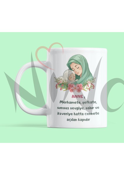 Anne Tanımı Baskılı Anneler Günü Hediyelik Kupa Bardak