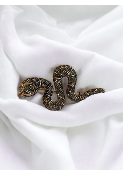 Black Diamond Swarovski Taşlı Yılan Broş modelleri